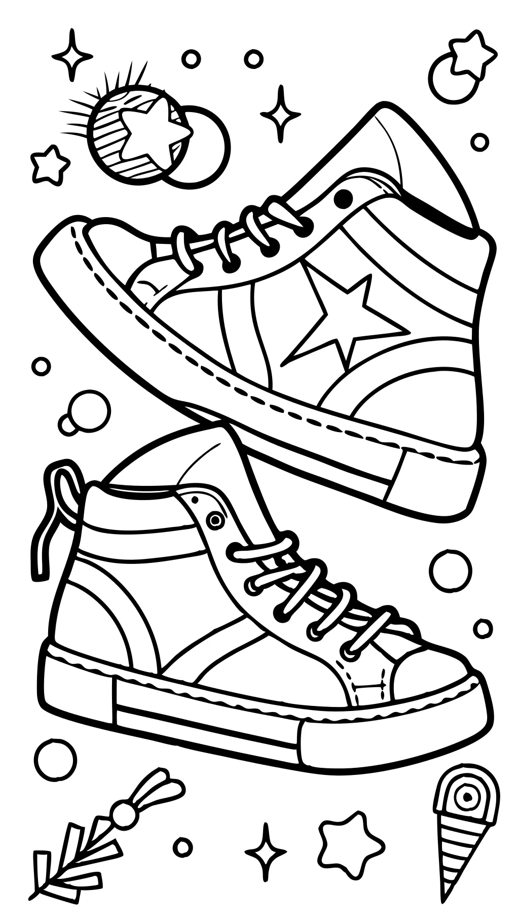 coloriages de baskets